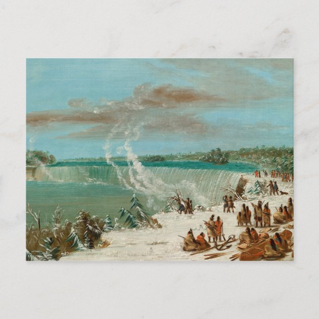 Prov runt Niagaras floder vid Bord Sten Vykort (Framsida)