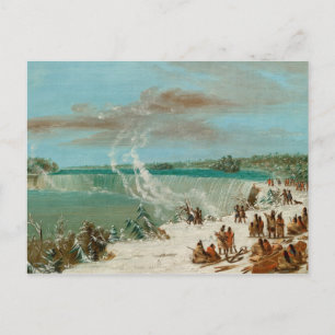 Prov runt Niagaras floder vid Bord Sten Vykort