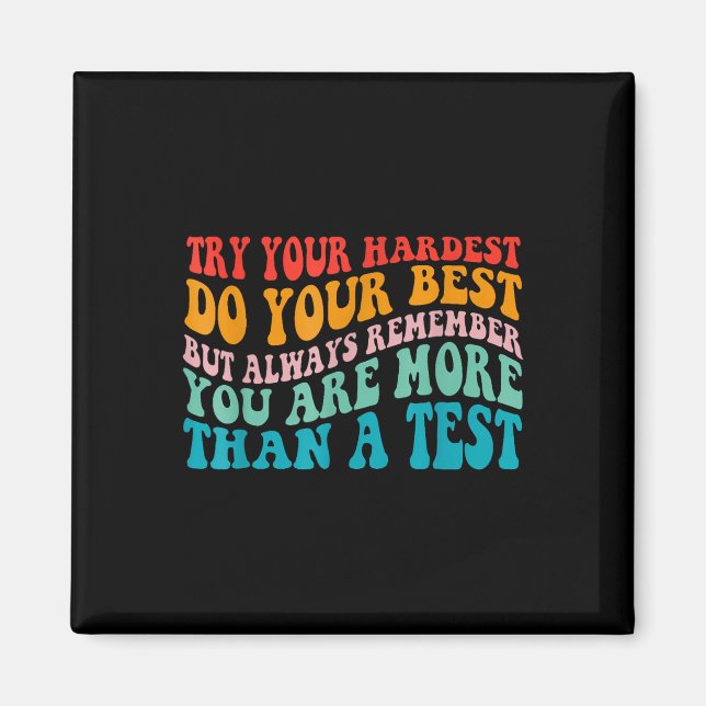 Prova din svåraste testdag för din bästa lärare magnet (Framsidan)