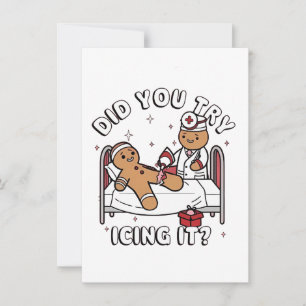 Prova du att hitta det Gingerbröd under jul Inbjudningar