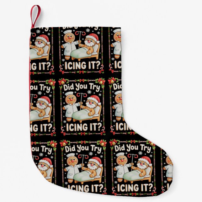 Prova du med att plocka det till Julafton? Liten Julstrumpa (Framsidan)