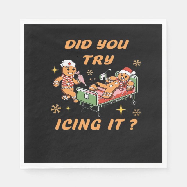 Prova du med det, Nurse jul, Gingerbröd Pappersservett (Framsidan)