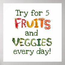 Prova fem serveringar frukt och grönsaker varje da