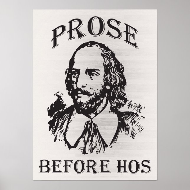 Prova före värd - Shakespeare Poster (Framsidan)