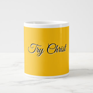 Prova Kristus Gul Kristen Jumbo Mugg