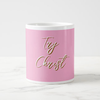 Prova Kristus Mörk Rosa Christian Jumbo Mugg