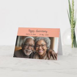 Prova med fotomappat jubileumskort på årsdagen inbjudan