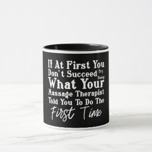 Prova med vad din massageterapi är mugg