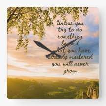 Prova något nytt väggklocka