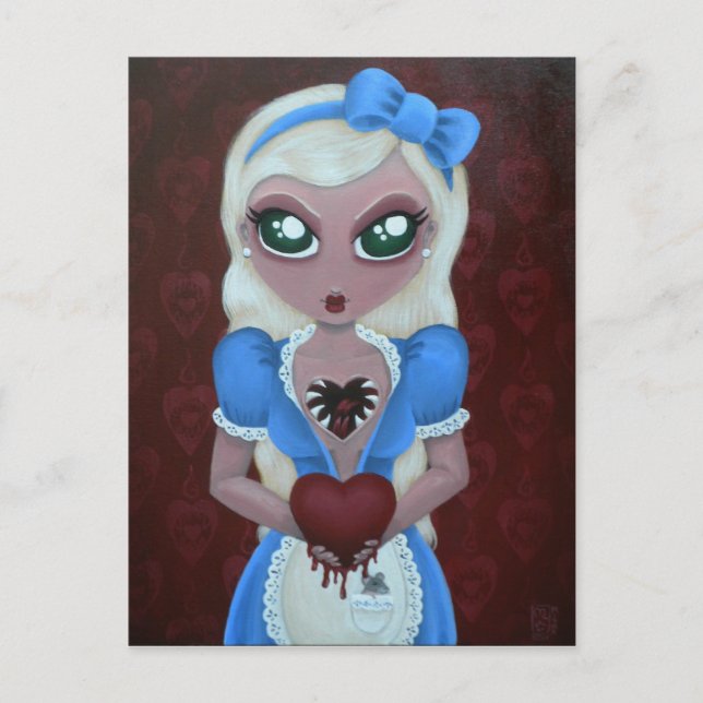 Prova och beröra mitt hjärta vykort (Framsida)