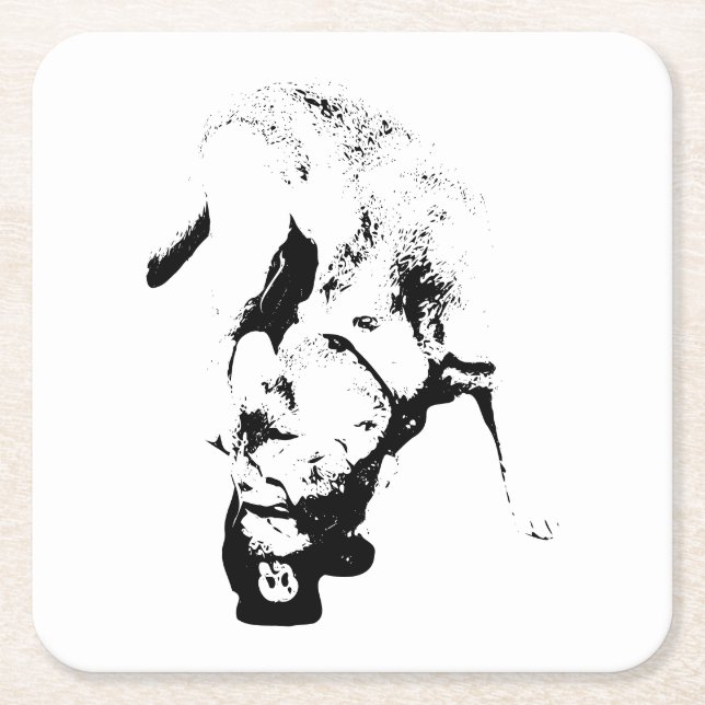 Pröva priset - Lab Sketch Underlägg Papper Kvadrat (Framsidan)