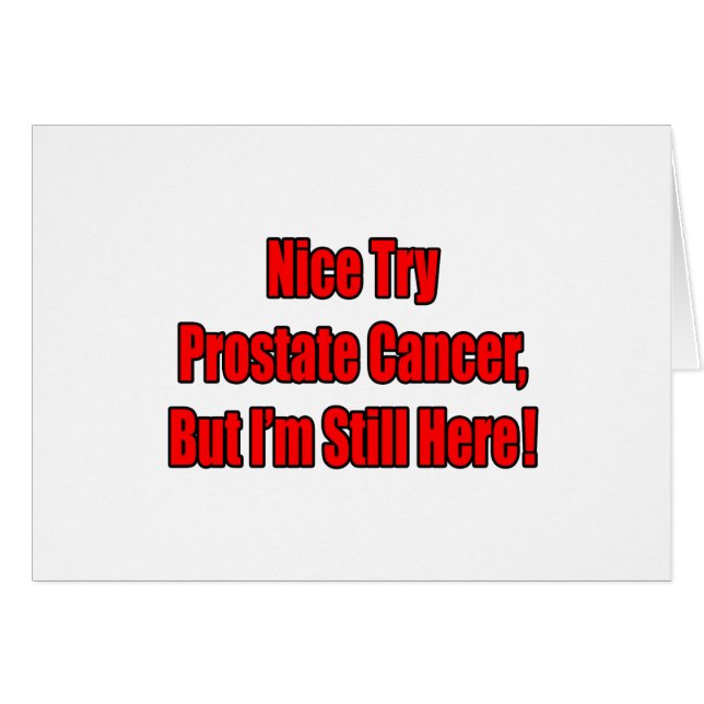 Prova prostatacancer.. hälsningskort (Framsidan Horizontal)