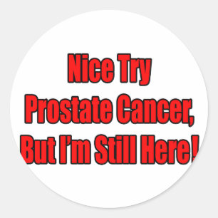 Prova prostatacancer.. runt klistermärke