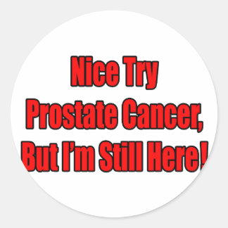 Prova prostatacancer.. runt klistermärke