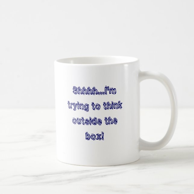Pröva Shhhh… I förmiddag att tänka yttersidan Kaffemugg (Höger)