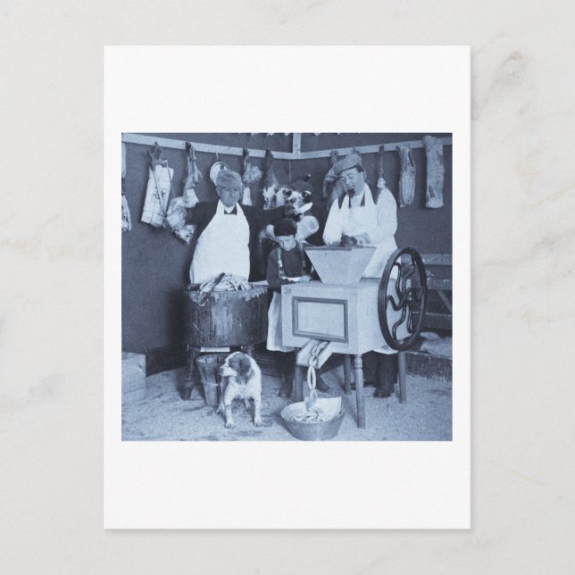 Prova våra korvar! Du får det du ser oss göra Vykort (Framsida)