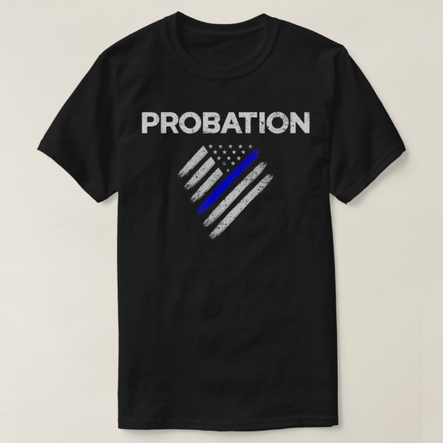 Provanställare Parole Tillsatta lagar Flagga Unif T Shirt (Design framsida)