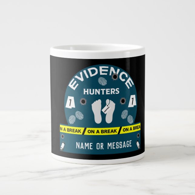 Prövare för kriminalteknisk forskning jumbo mugg (Framsidan)