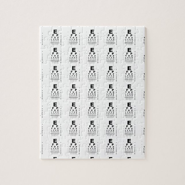 Provdiagram i öga pussel (Vertikal)