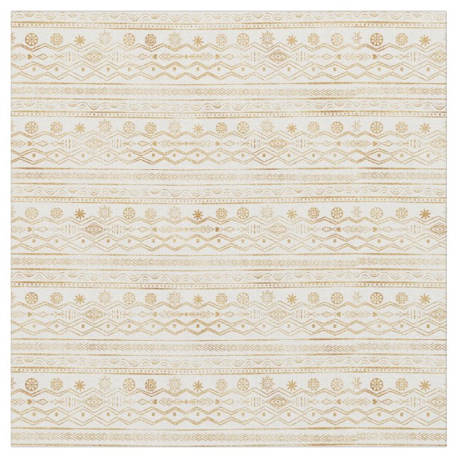 Provdockningsdesign för guld och vita stammar tyg (Närbild)