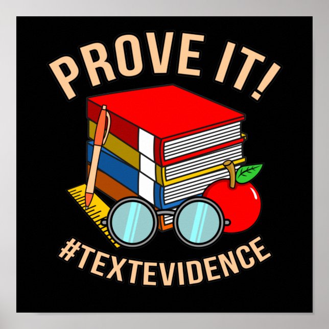 Prove Text Evidence English Language Teacher Poster (Framsidan)