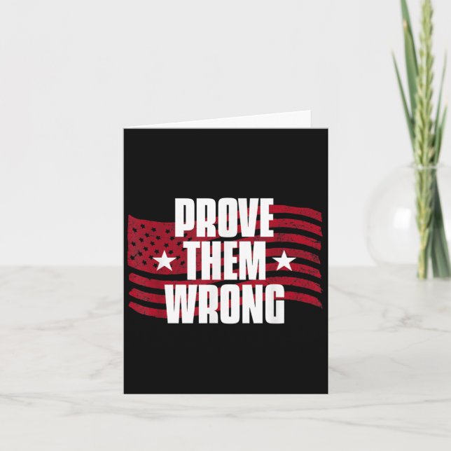 Prove Them Wrong Insrational Saying Motivational W Kort (Framsida)
