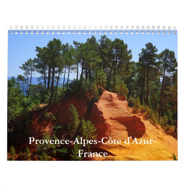 Provence-Alpes-Côte d'Azur Calendar Kalender (Omslag)