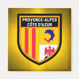 Provence-Alpes-Côte d'Azur-Flagga Magnet
