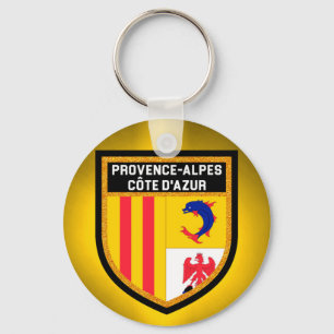 Provence-Alpes-Côte d'Azur-Flagga Nyckelring