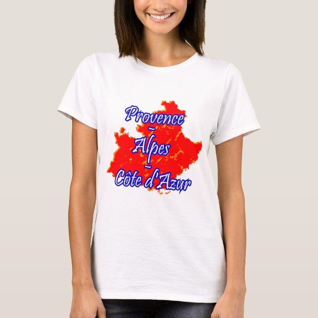 Provence-Alpes-Côte d'Azur T Shirt (Framsida)