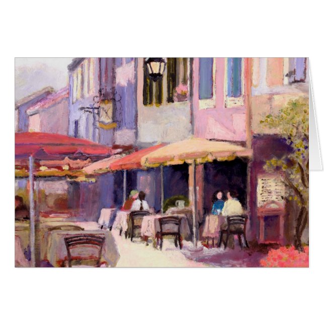 Provence Cafekort Hälsningskort (Framsidan Horizontal)