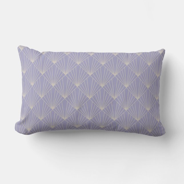 Provence delikat Geometric Smoky Lavender Lumbarkudde (Framsida)