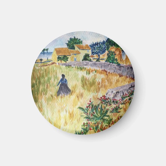 Provence Farmhouse i Stil i Van Gogh Magnet (Framsidan)