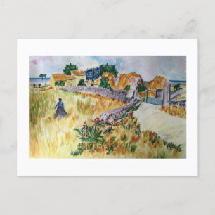 Provence Farmhouse Stil Van Gogh Vykort