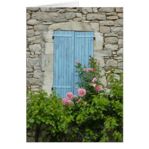 Provence fönsterplats hälsningskort