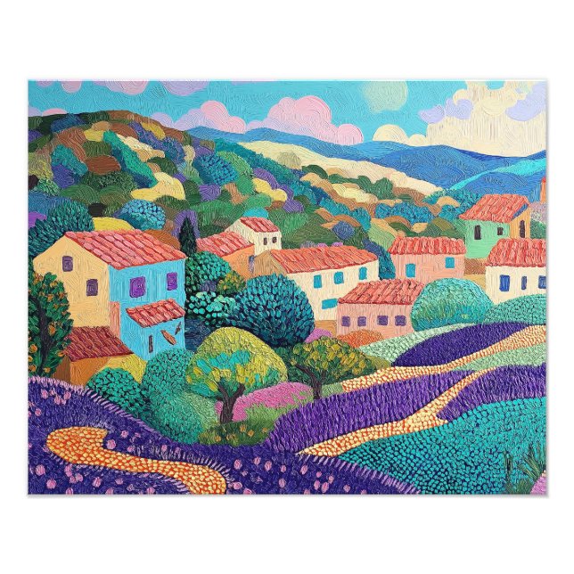 Provence France Landscape Fototryck (Framsidan)