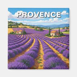 Provence Frankrike Lavender Fält Travel Magnet