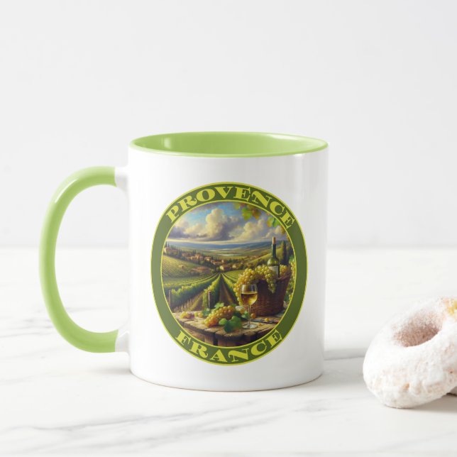 Provence Frankrike Vin Land Mugg (Med munk)