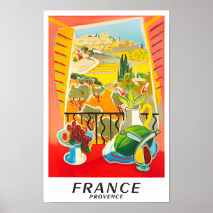 Provence Frankrike vintage resor Poster