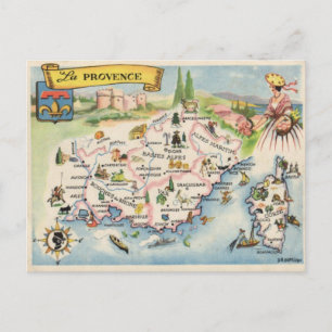 Provence Frankrike-vykort Vykort