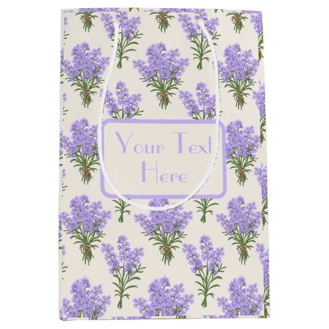 Provence Lavender Bunches Gift Bag (Framsidan)
