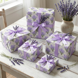 Provence Lavender Bunches Wrapping Papper Presentpapper