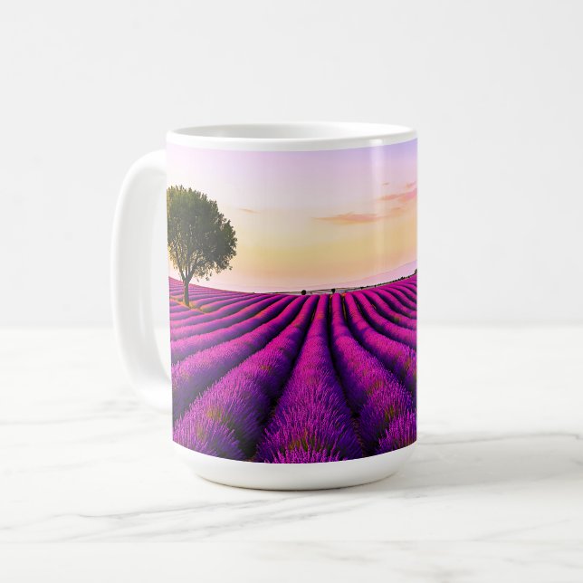 Provence Lavender Serenity Kaffemugg (Framsida vänster)
