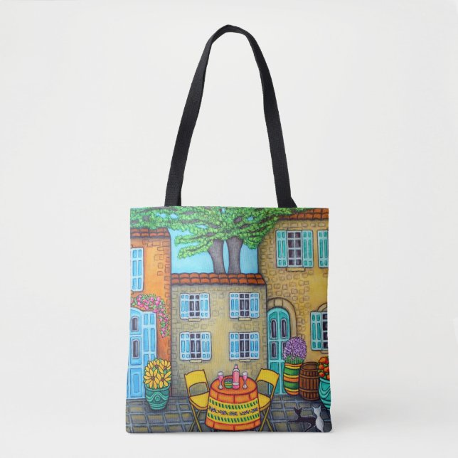 Provence Memories Tote Bag Tygkasse (Framsida)