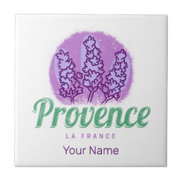 Provence Retro Lavender Fransk Riviera Frankrike Kakelplatta
