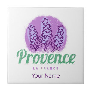 Provence Retro Lavender Fransk Riviera Frankrike Kakelplatta