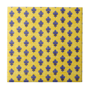 Provence söder av Frankrike Fleur de Lys Mönstra Kakelplatta