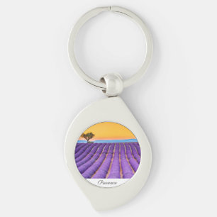 Provence Swirl Silverfärgad Nyckelring