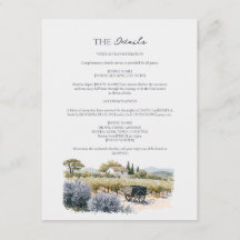 Provence vingård bröllop detaljer bifogad