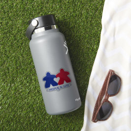 Prover i Kärlek, blått och rött vinylmärke Klistermärken